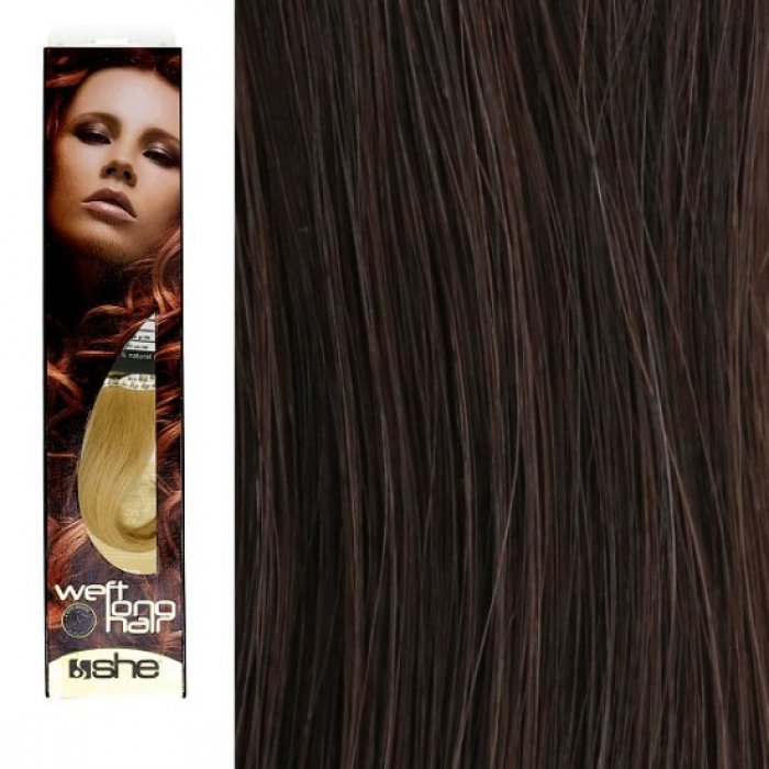 SHE by Socap Hair Extensions Τρέσα Φυσική Τρίχα WLH8501L Weft Long Hair No. 2