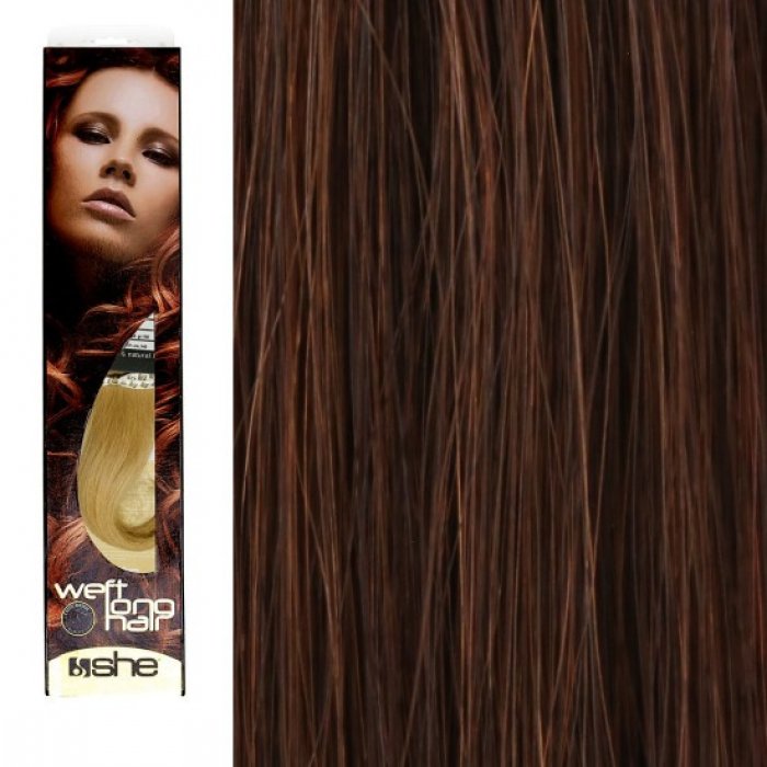 SHE by Socap Hair Extensions Τρέσα Φυσική Τρίχα WLH8501L Weft Long Hair No. 6