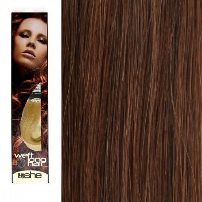 SHE by Socap Hair Extensions Τρέσα Φυσική Τρίχα WLH8501L Weft Long Hair No. 8