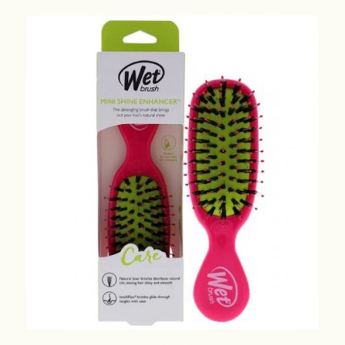 Wet Brush Mini Shine Enhancer Brush Pink