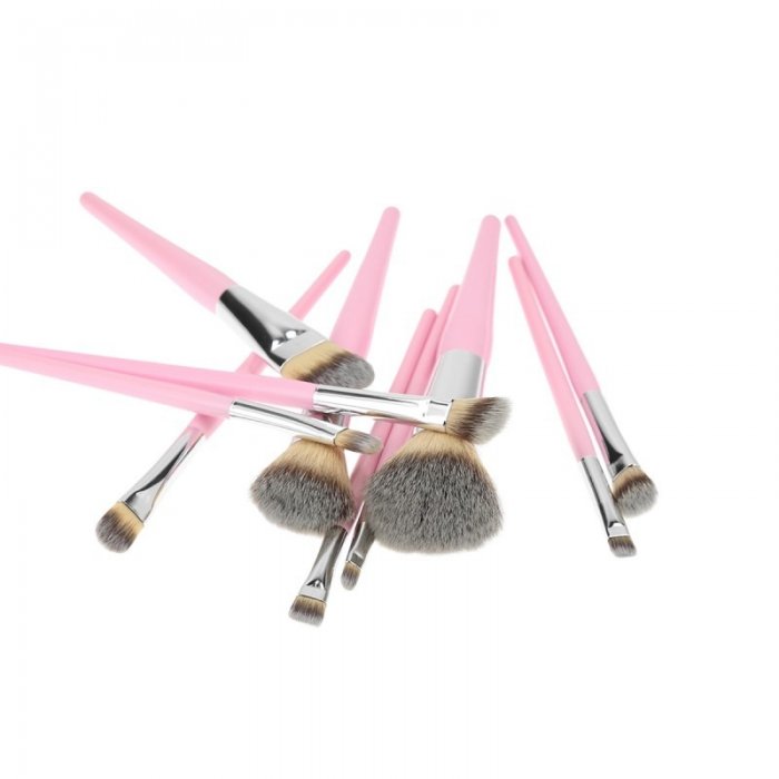 Σετ 10 πινέλων μακιγιάζ Pink Tools for Beauty