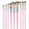 Σετ 10 πινέλων μακιγιάζ Pink Tools for Beauty