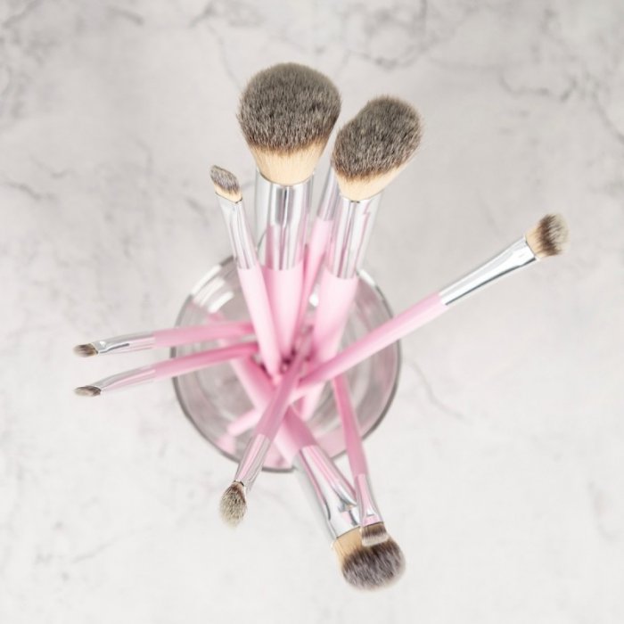 Σετ 10 πινέλων μακιγιάζ Pink Tools for Beauty