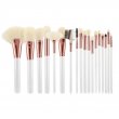 Σετ 18 επαγγελματικών πινέλων μακιγιάζ White & Rose Gold Tools for Beauty