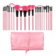 Σετ 24 πινέλων επαγγελματικού μακιγιάζ Pink & Black Tools for Beauty Mimo