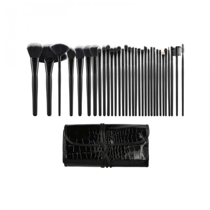 Σετ 32 επαγγελματικά πινέλα μακιγιάζ Black Tools For Beauty Mimo