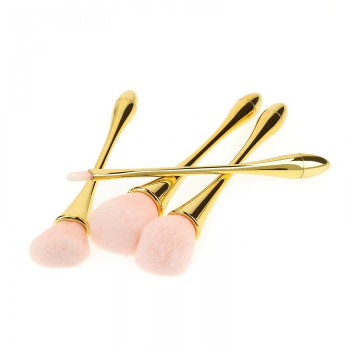 Σετ 4 πινέλων μακιγιάζ Golden Handle Tools for Beauty Mimo