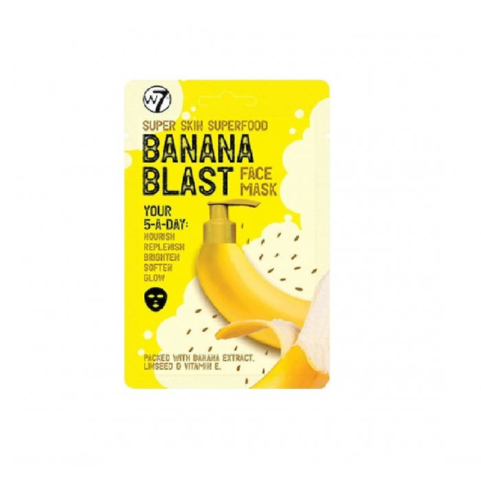 W7 Cosmetics Super Skin Superfood Banana Blast Face Mask 18gr