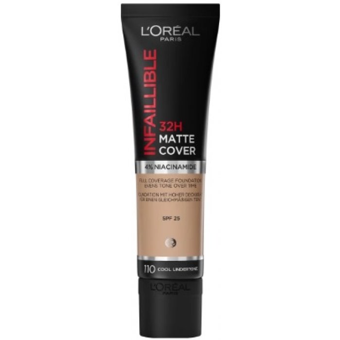 L'Oreal Paris Make up Infaillible 32h Matte Cover 110 Cool Undertone 30ml