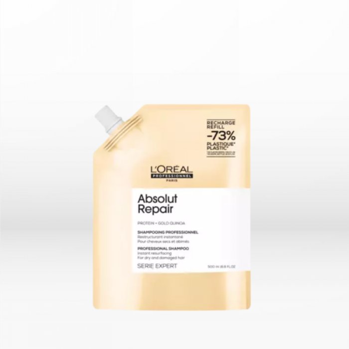 L΄Oreal Professionnel Serie Expert Absolut Repair Protein & Gold Quinoa Eco Refill Shampoo 500ml