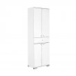 Ντουλάπα ρούχων Diamond Megapap δίφυλλη σε χρώμα λευκό 60x38x187εκ.