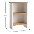 Βιβλιοθήκη Flora Megapap χρώμα white - oak 52x25x80εκ.