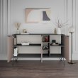 Μπουφές Clara Megapap χρώμα ανθρακί - ανοιχτή μόκα 142x35,6x83εκ.
