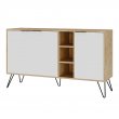 Μπουφές Clara Megapap χρώμα φυσικό οξιάς - λευκό 142x35,6x83εκ.