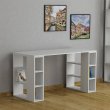 Γραφείο εργασίας Colmar Megapap χρώμα λευκό 140x60x75εκ