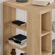 Γραφείο εργασίας Colmar Megapap χρώμα sapphire oak 140x60x75εκ