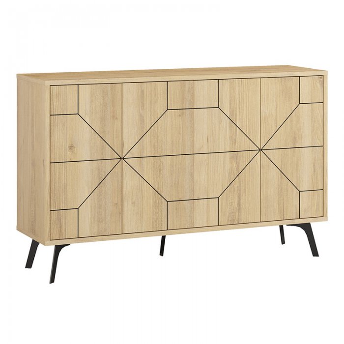 Μπουφές Dune Megapap χρώμα φυσικό οξιάς 123x35x77,4εκ.