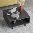 Τραπεζάκι σαλονιού Hola Megapap χρώμα ανθρακί 60x60x32εκ.