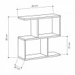 Βοηθητικό τραπεζάκι Homemania Megapap χρώμα γκρι ρετρό 60x20x60εκ.