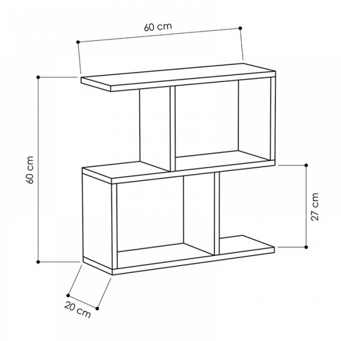 Βοηθητικό τραπεζάκι Homemania Megapap χρώμα γκρι ρετρό 60x20x60εκ.