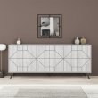 Μπουφές Dune Megapap χρώμα λευκό αντικέ 184x35x77,4εκ.