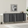 Μπουφές Dune Megapap χρώμα ανθρακί 184x35x77,4εκ.