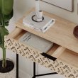 Κονσόλα Heaton Megapap μεταλλική - μελαμίνης χρώμα sapphire oak 110x35,6x90εκ. Κονσόλα Heaton Megapap μεταλλική - μελαμίνης χρώμα sapphire oak 110x35,6x90εκ.