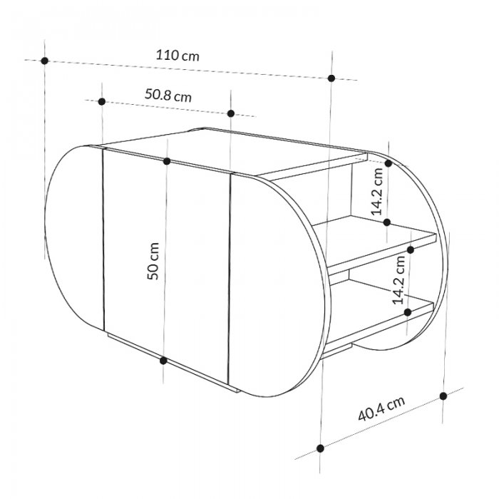 Παπουτσοθήκη Pozy Megapap χρώμα black bute 110x40,4x50εκ.