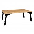 Τραπεζάκι laptop Sidon Megapap από μελαμίνη χρώμα pine oak 60x35,5x23,5εκ.