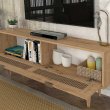 Έπιπλο τηλεόρασης Sirona Megapap χρώμα sapphire oak 140x30x55εκ.