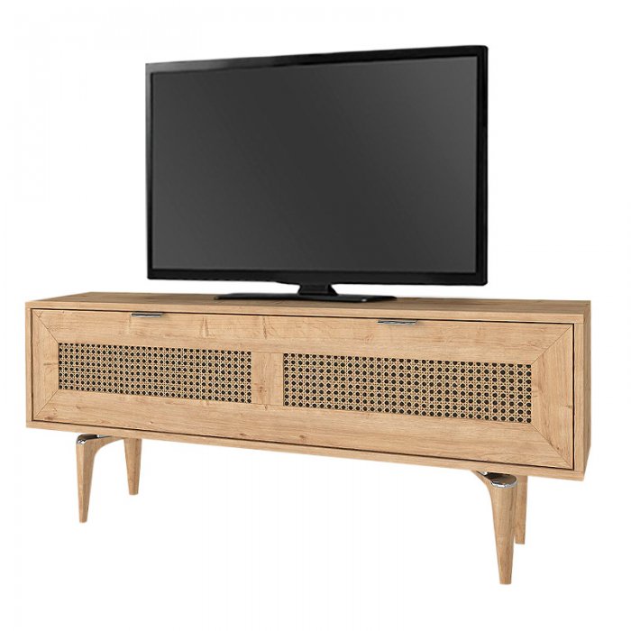 Έπιπλο τηλεόρασης Sirona Megapap χρώμα sapphire oak 140x30x55εκ.