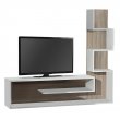 Έπιπλο τηλεόρασης Meteni Megapap χρώμα λευκό - cordoba 149,5x29,5x120εκ.