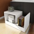 Τραπεζάκι βοηθητικό Rosana Megapap χρώμα λευκό 35x29,5x60εκ.