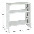 Τραπεζάκι βοηθητικό Silvanus Megapap χρώμα λευκό 51x17,5x49εκ.