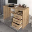 Γραφείο εργασίας Eldoris Megapap χρώμα sapphire oak 120x60x75εκ.