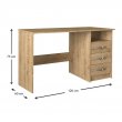 Γραφείο εργασίας Eldoris Megapap χρώμα sapphire oak 120x60x75εκ.