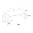 Τραπεζάκι σαλονιού Regnar Megapap χρώμα sapphire oak 100,6x55x31,8εκ.