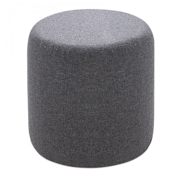 Σκαμπώ Silindir Megapap υφασμάτινο χρώμα γκρι 40x40x40εκ. Σκαμπώ Silindir Megapap υφασμάτινο χρώμα γκρι 40x40x40εκ.