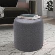 Σκαμπώ Silindir Megapap υφασμάτινο χρώμα γκρι 40x40x40εκ. Σκαμπώ Silindir Megapap υφασμάτινο χρώμα γκρι 40x40x40εκ.
