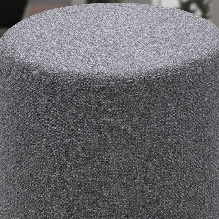 Σκαμπώ Silindir Megapap υφασμάτινο χρώμα γκρι 40x40x40εκ. Σκαμπώ Silindir Megapap υφασμάτινο χρώμα γκρι 40x40x40εκ.