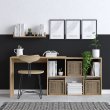 Γραφείο εργασίας Blake Megapap χρώμα φυσικό οξιάς 145x45x74εκ.