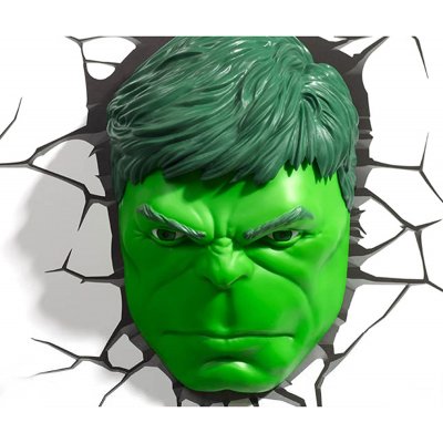 3D Light FX – 3DL – Marvel Hulk Face 3D Deco Light