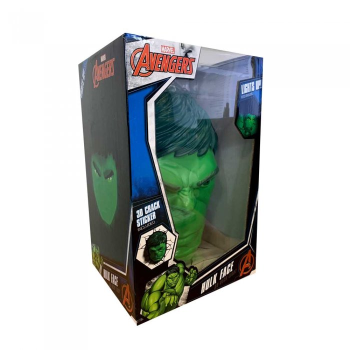 3D Light FX – 3DL – Marvel Hulk Face 3D Deco Light