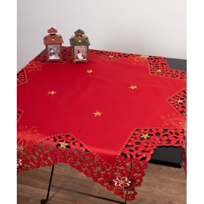 χριστουγεννιάτικο τραπεζοκαρέ (140cm x 140cm)  8213 star