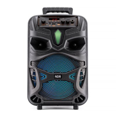 The Source  Karaoke Speaker with Mic Ηχείο με λειτουργία karaoke με μικρόφωνο και χειριστήριο σε μαύρο χρώμα (89308)