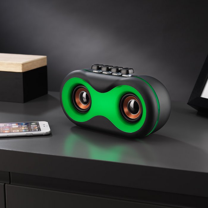 The Source Wireless Light Up Retro Speaker - Ασύρματο Retro Ηχείο Με Φωτισμό