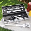 The Source BBQ Tool Set - Ανοξείδωτο σετ εργαλείων Barbeque (12 τεμάχια)