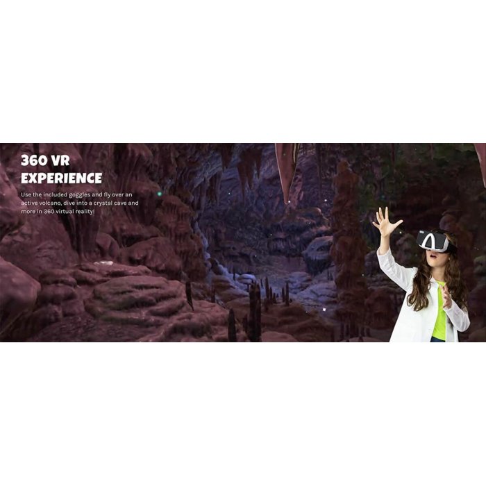 Abacus Brands VR Science Lab Επιστημονικό σετ εικονικής πραγματικότητας του καθηγητή Maxwell – Πλήρης Αγγλική Έκδοση – Περιλαμβάνει Γυαλιά VR