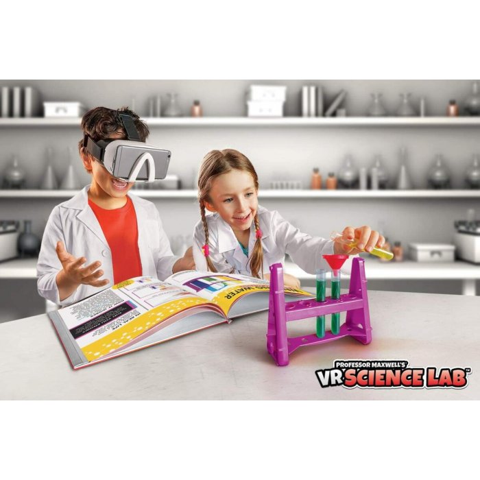 Abacus Brands VR Science Lab Επιστημονικό σετ εικονικής πραγματικότητας του καθηγητή Maxwell – Πλήρης Αγγλική Έκδοση – Περιλαμβάνει Γυαλιά VR