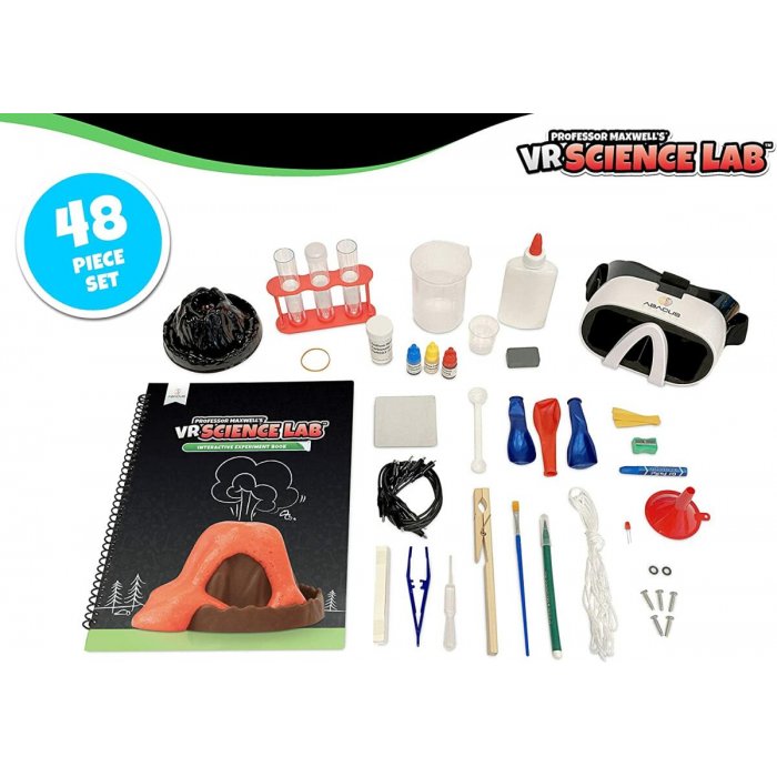 Abacus Brands VR Science Lab Επιστημονικό σετ εικονικής πραγματικότητας του καθηγητή Maxwell – Πλήρης Αγγλική Έκδοση – Περιλαμβάνει Γυαλιά VR